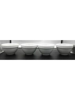 Essentials White by William Sonoma 5 Inch All Purpose Bowl Set of 4 WSOESW